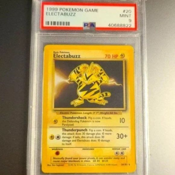 1999 Pokemon Card - PSA 9 Base Set Rare Electabuzz 20/102 - Picture 1 of 1